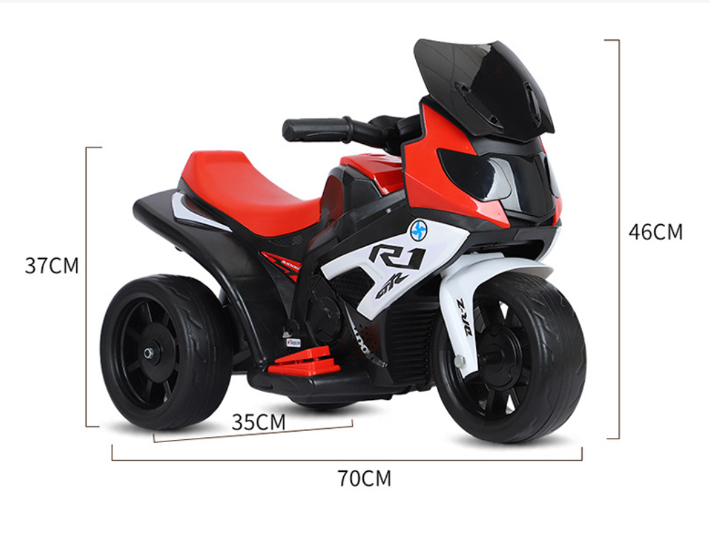 Children's electric motorcycles, tricycles, boys and girls aged 1 to 4 years old, lighting, music, electric cars, charging