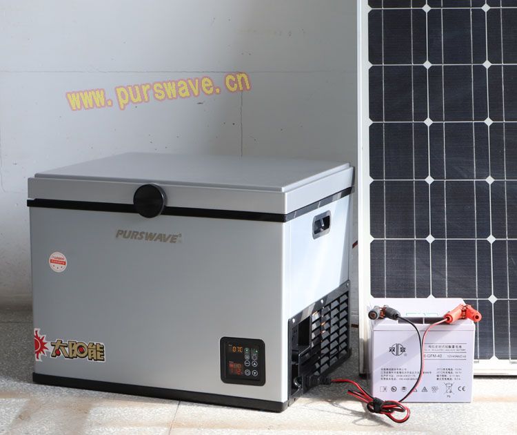 BD/BC-45 DC Solar freezer 12V24V48V Compressor freezer battery chest freezer for Africa -18C deep freezer for Cold chain logist