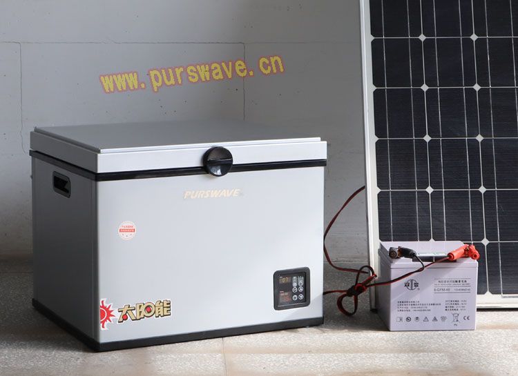 BD/BC-45 DC Solar freezer 12V24V48V Compressor freezer battery chest freezer for Africa -18C deep freezer for Cold chain logist