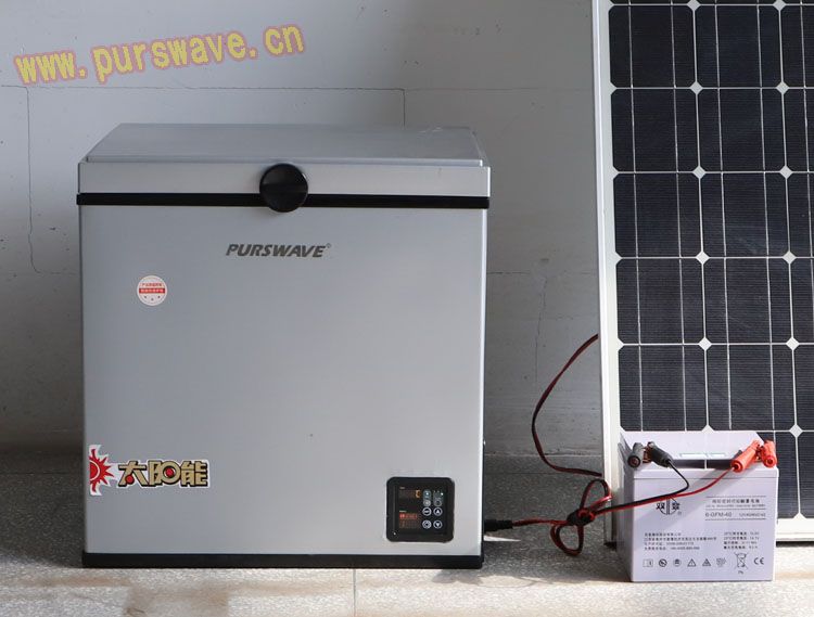 BD/BC-65 DC Solar freezer 12V24V48V Compressor freezer battery chest freezer for Africa -18C deep freezer for Cold chain logist