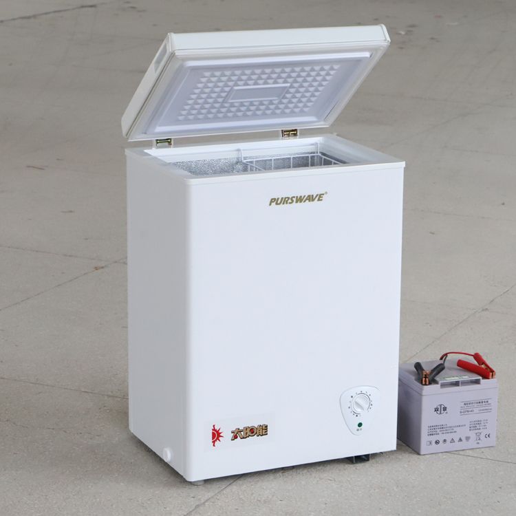 BD/BC-100DC Solar freezer 12V24V48V Compressor freezer battery chest freezer for Africa -18c deep freezer for Cold chain logist