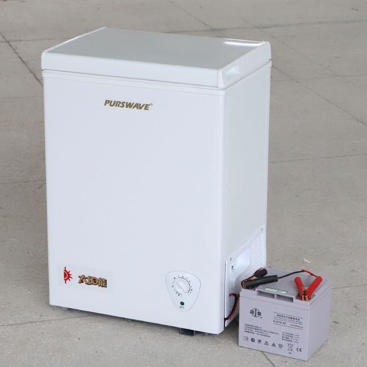 BD/BC-100DC Solar freezer 12V24V48V Compressor freezer battery chest freezer for Africa -18c deep freezer for Cold chain logist