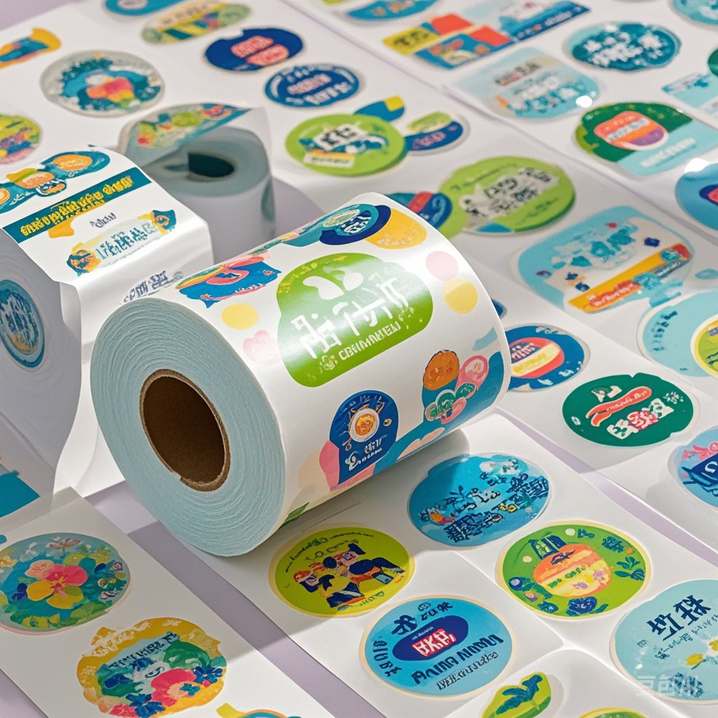 Custom personalized product sticker round roll labels waterproof logo stickers for bottle gift seal stickers