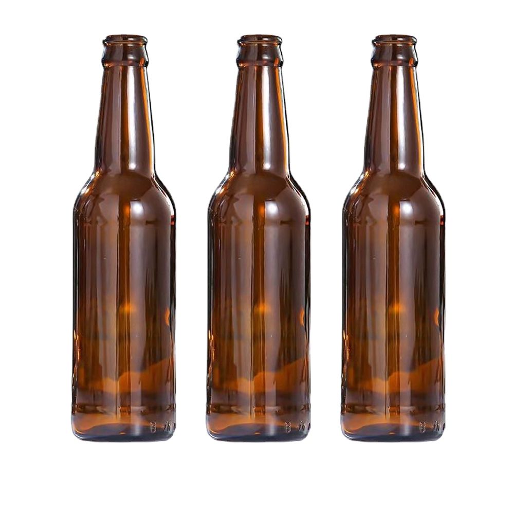 Premium custom alcohol beer juice beverage glass bottle empty amber glass brewing bottle