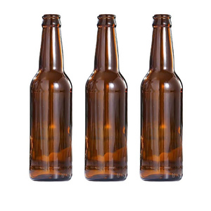 Premium custom alcohol beer juice beverage glass bottle empty amber glass brewing bottle