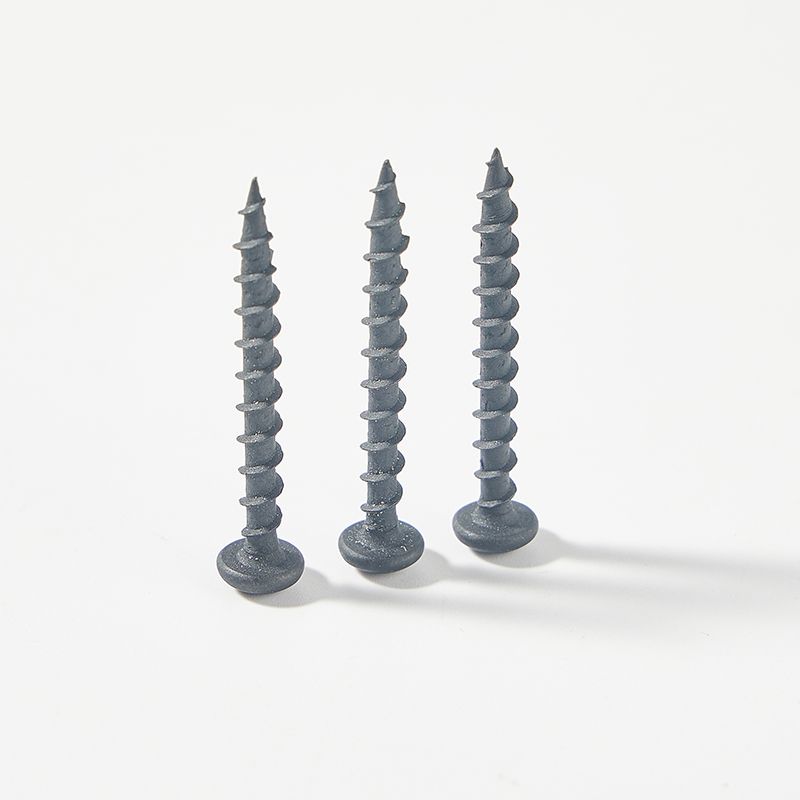 Pan head black self tapping screw T17 tail