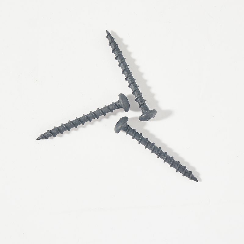 Pan head black self tapping screw T17 tail