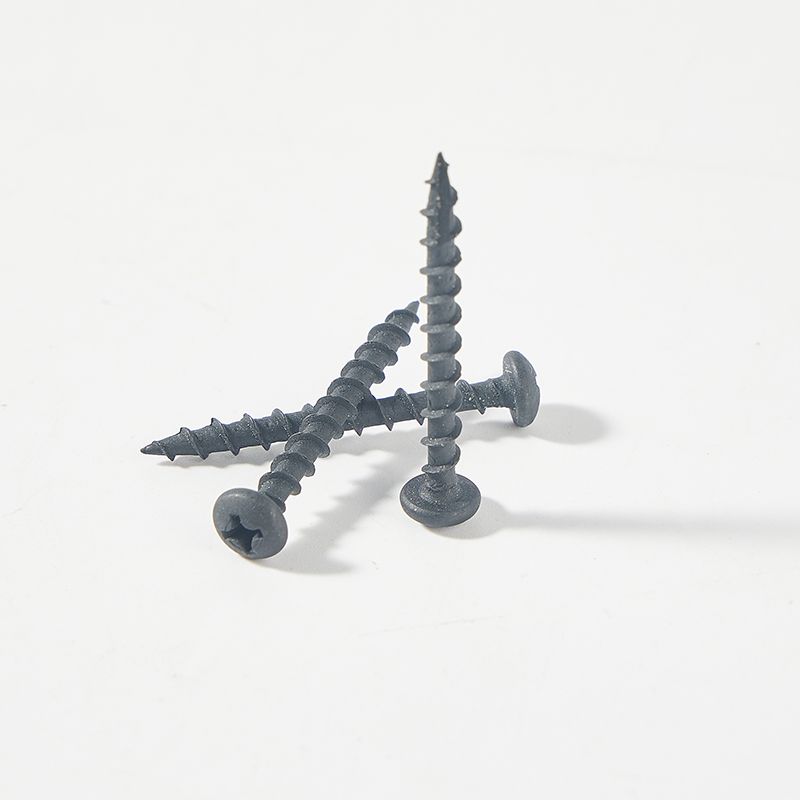 Pan head black self tapping screw T17 tail