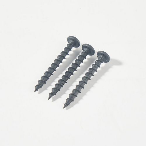 Pan head black self tapping screw T17 tail