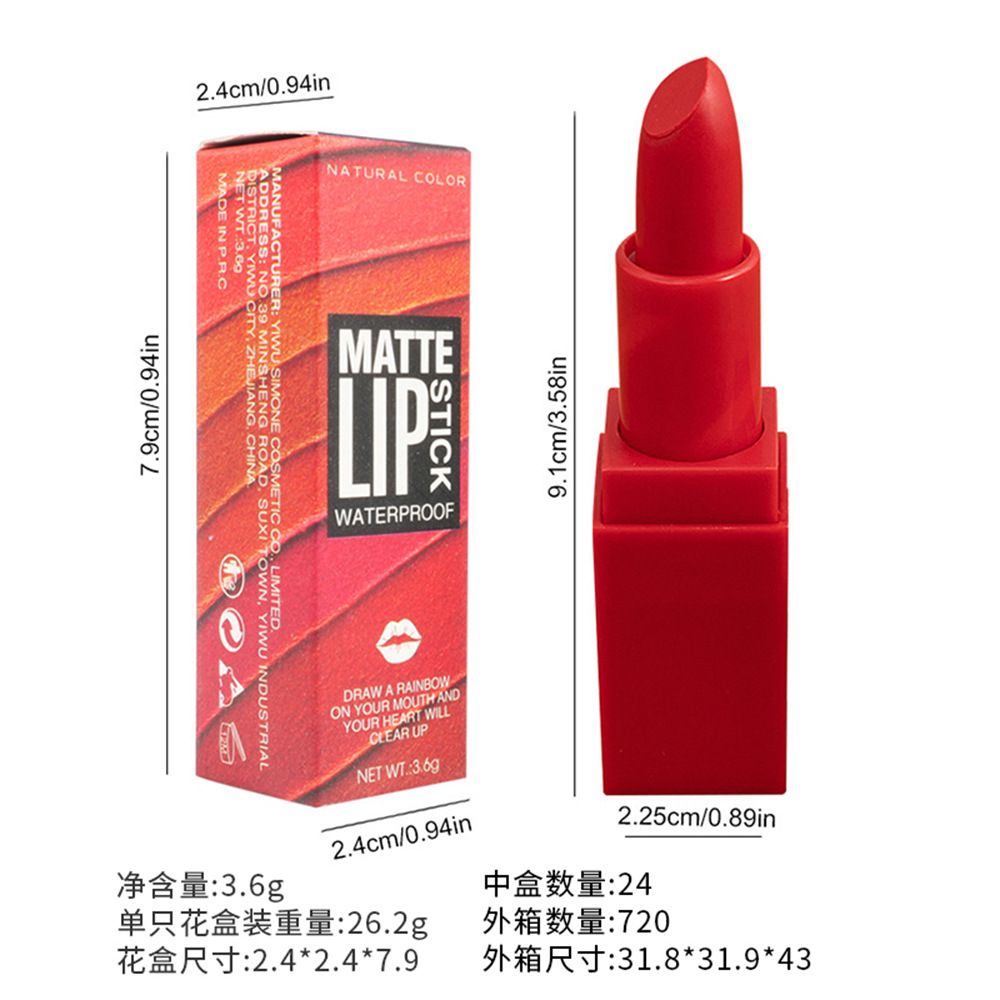 BSIMONE 12 Colors Stylish Matte Lipstick OEM ODM