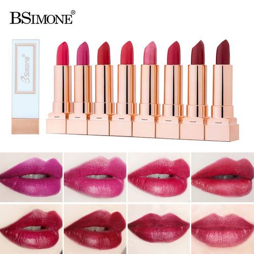 BSIMONE 8 Colors SmallGold Bar Lipstick OEM ODM