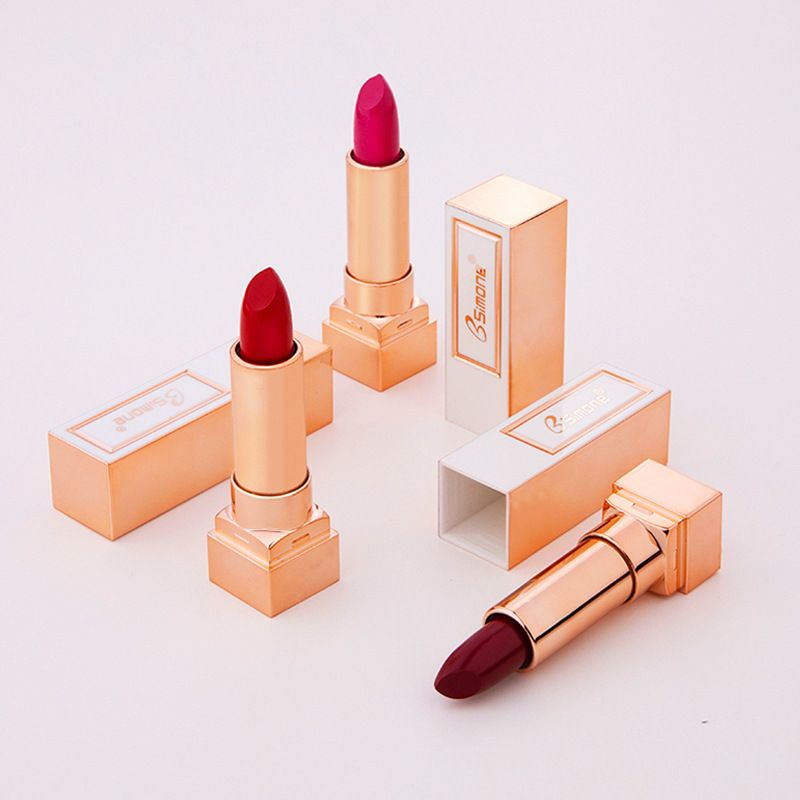 BSIMONE 8 Colors SmallGold Bar Lipstick OEM ODM