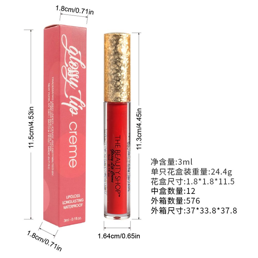 BSIMONE 6 Colors Lipgloss Longlasting Waterproof OEM ODM