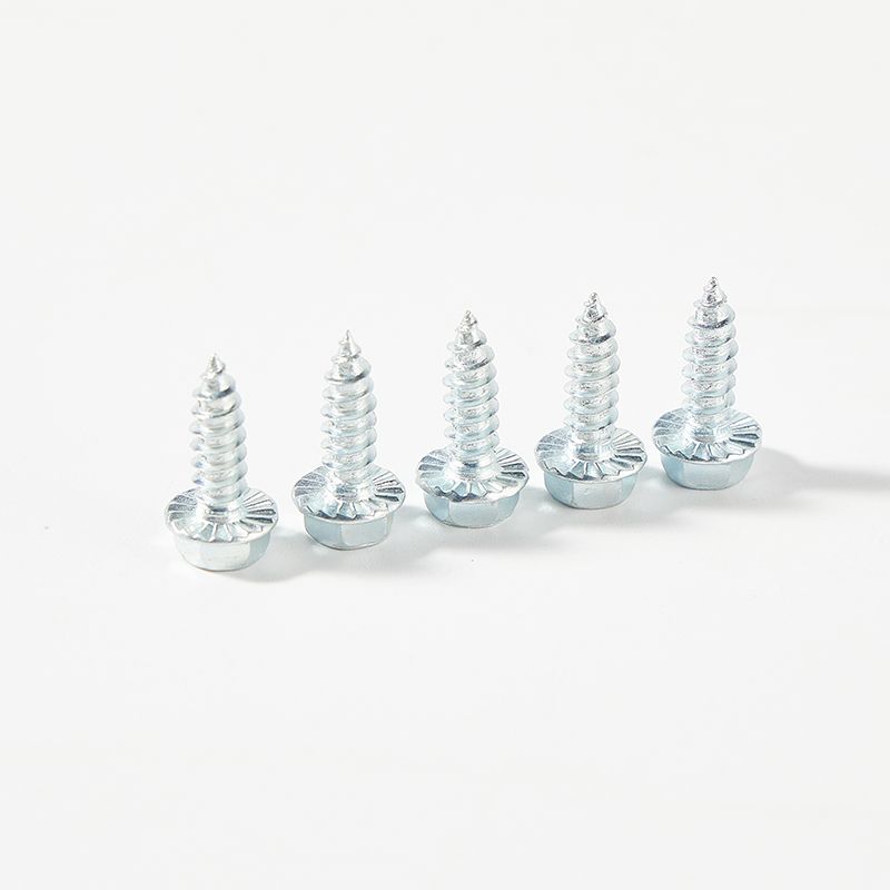 Hexagon flange head cross recessed self tapping screw