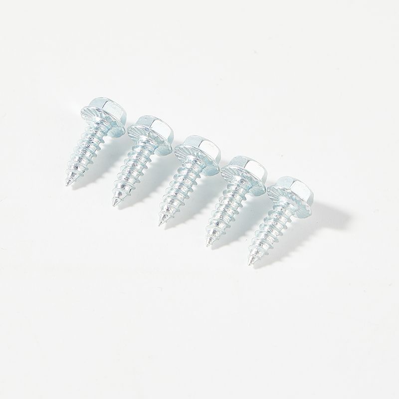 Hexagon flange head cross recessed self tapping screw