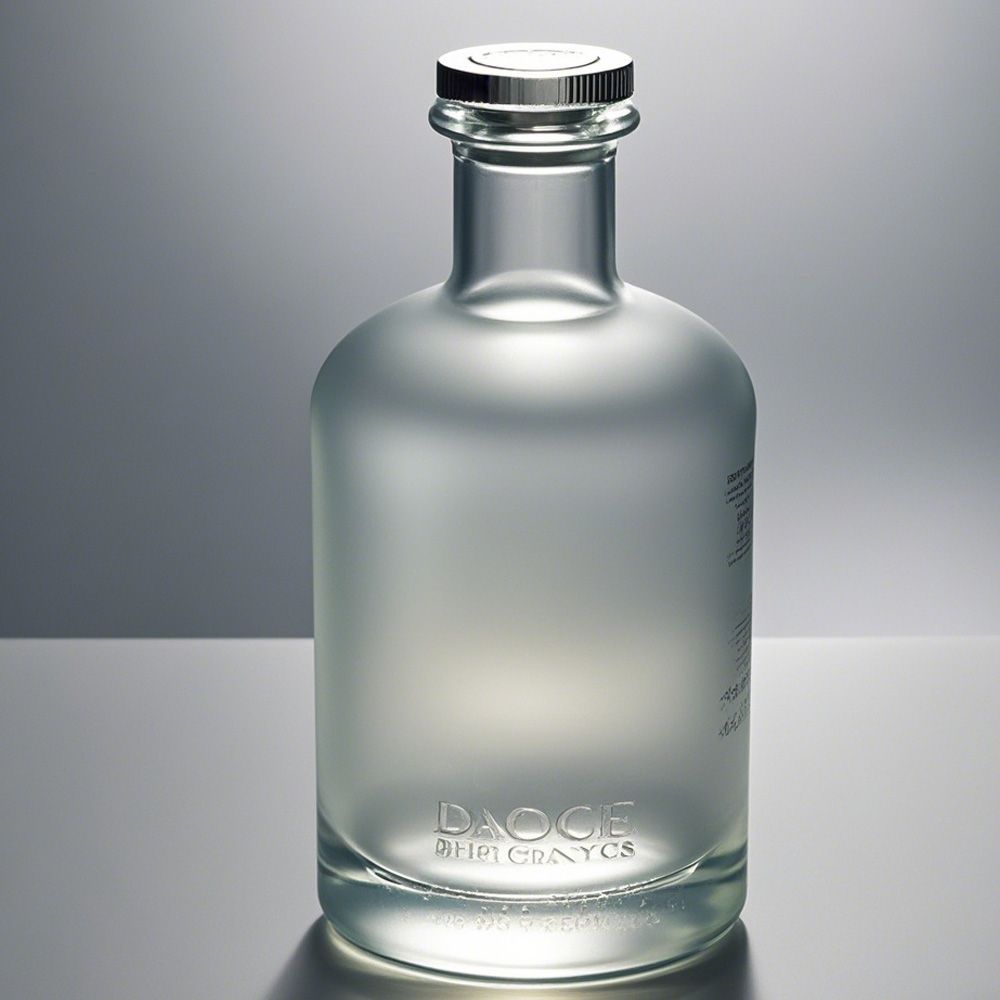 Wholesale 250ML 500ML 750ML Clear Flat Shape Glass Bottle Sake Bottle For Liquor Vodka Wine Bottles