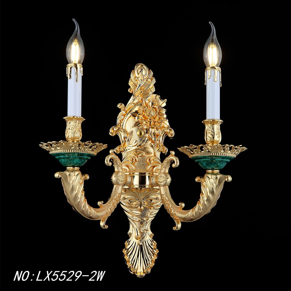 LX5529 French Medieval Mosque Hanging Gold Bronze Pendant Light Large Size Antique Brass Candle Chandelier