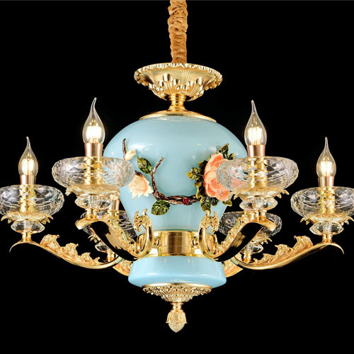 LX8005 Exquisite handmade glass-shaped lampshade The preciousness of handmade glass lies in the fact that it is blown and stretc