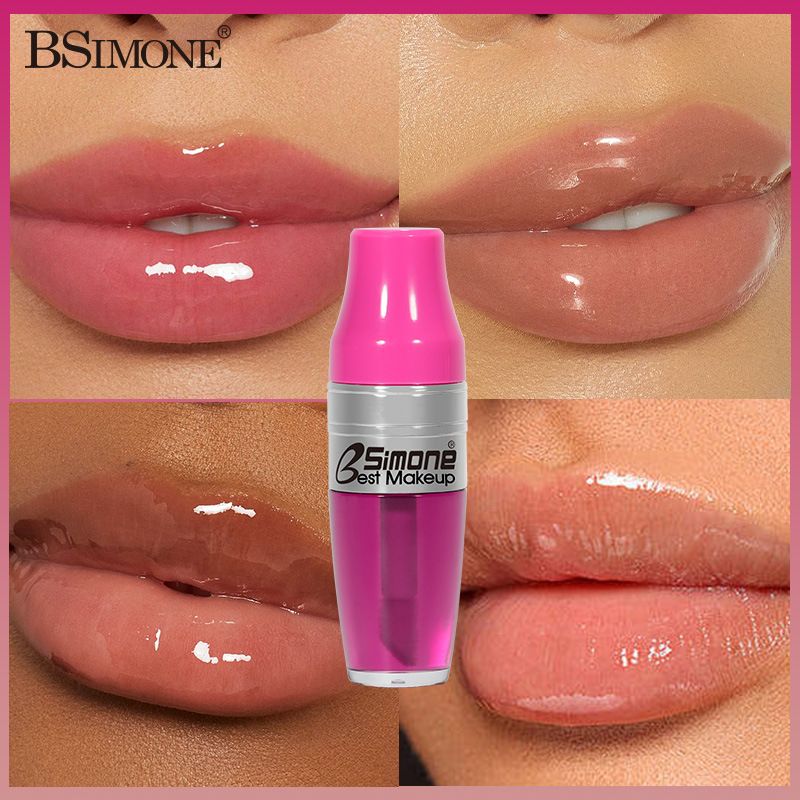 BSIMONE Fruit flavor moisturizing transparent long lasting lip plumping oil Water light translucent toot lips lip glaze OEM ODM