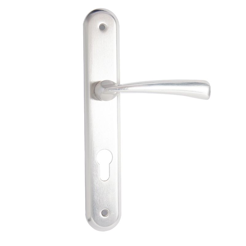 High Quality Satin Nickel Chrome Plate Door Handle Lock Set