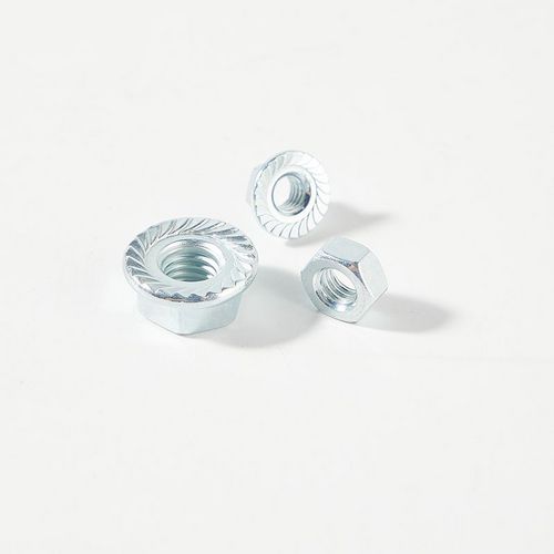 Zinc plated hex nut with washer