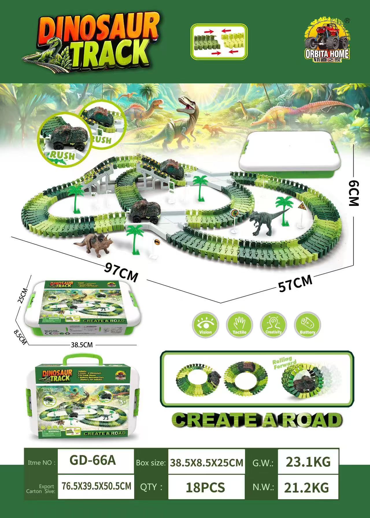 Electric Dinosaur Rail Car Panshan Highway Small Train Track Challenge Adventure Children's Toy New Year Gift