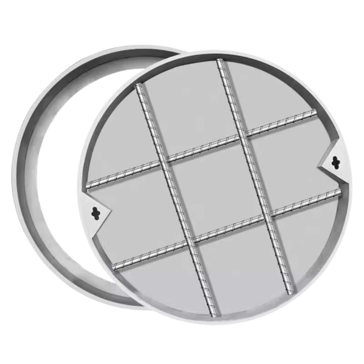 Stainless steel invisible manhole cover Rain manhole cover Gutter cover