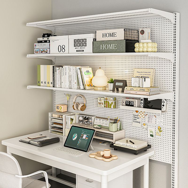 Customized Simple Design Home Office Study Desk Metal Supermarket Display Shelves Racks For Sale