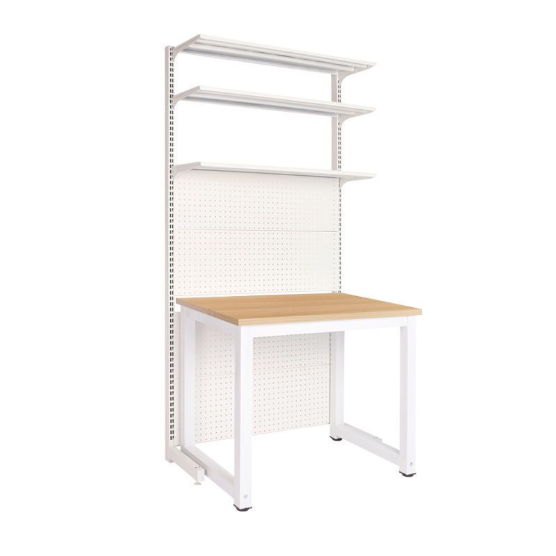 Computer Desk Bookshelf Combination Home Office Cabinets Metal Display Storage Rack Shelf