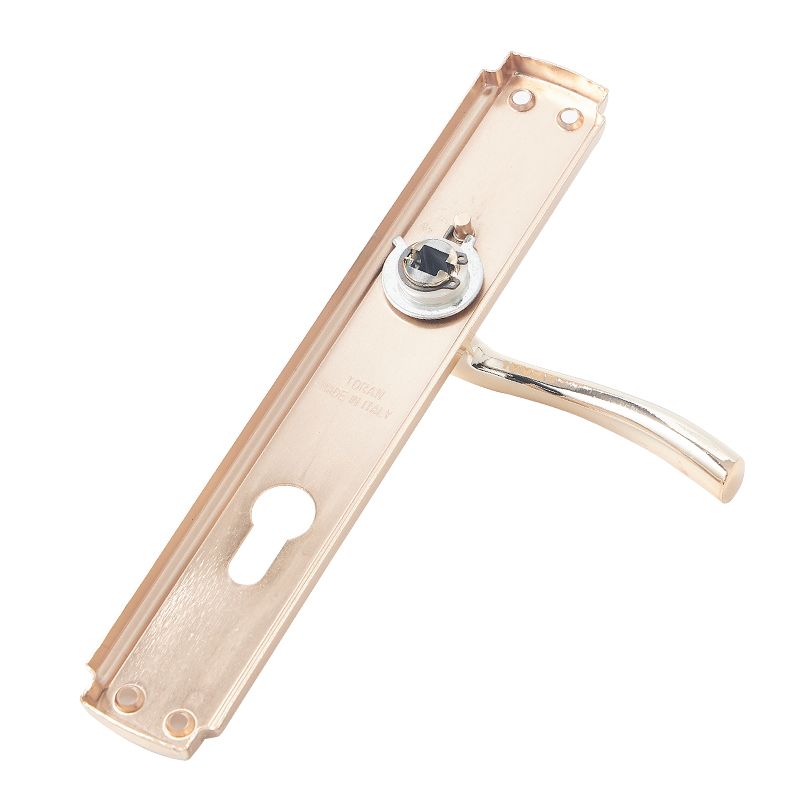 Modern Design Luxury Gold Plating Aluminum Door Handle Lock Set