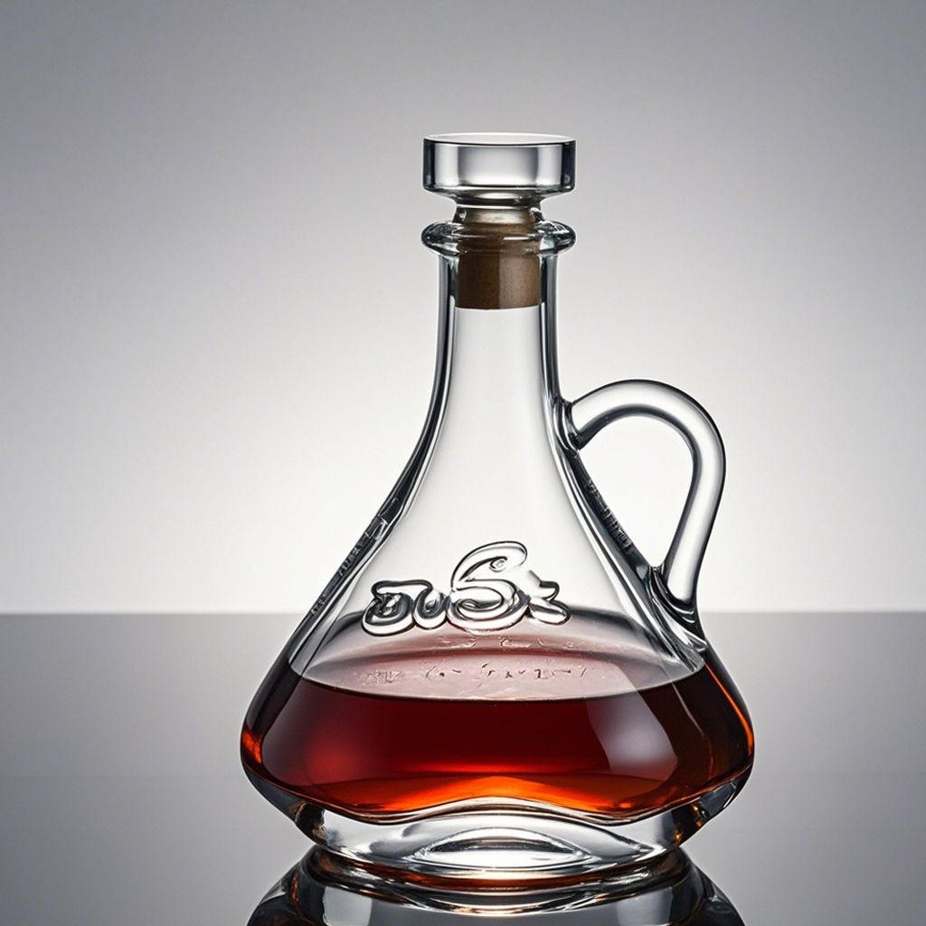 High Quality Clear Classic Alcoholic Beverage Whisky Rum Bordeaux Burgundy Shape Glass Red Wine Bottle