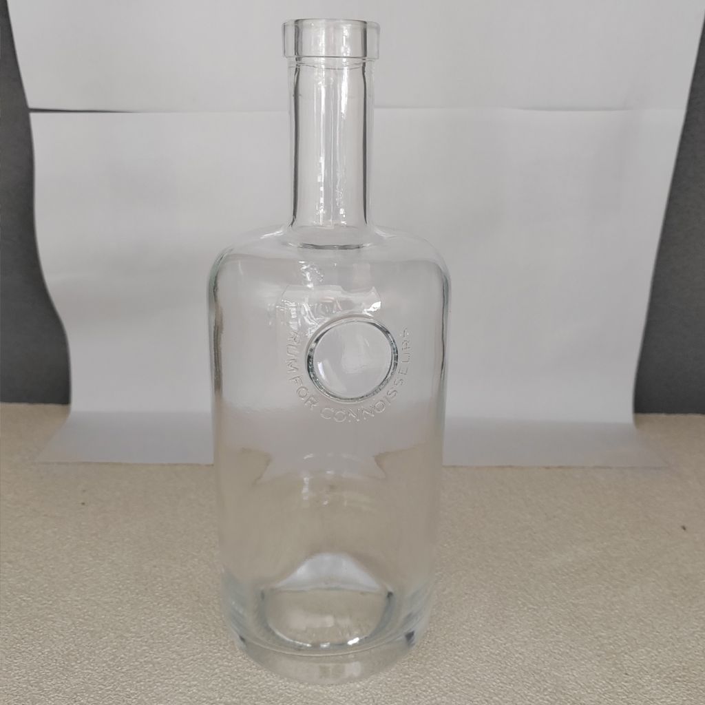 High Quality Sturdy Square-Shaped Glass Bottle Liquor Rum Whisky Vodka Wine Bottle With T-Cork Sealing