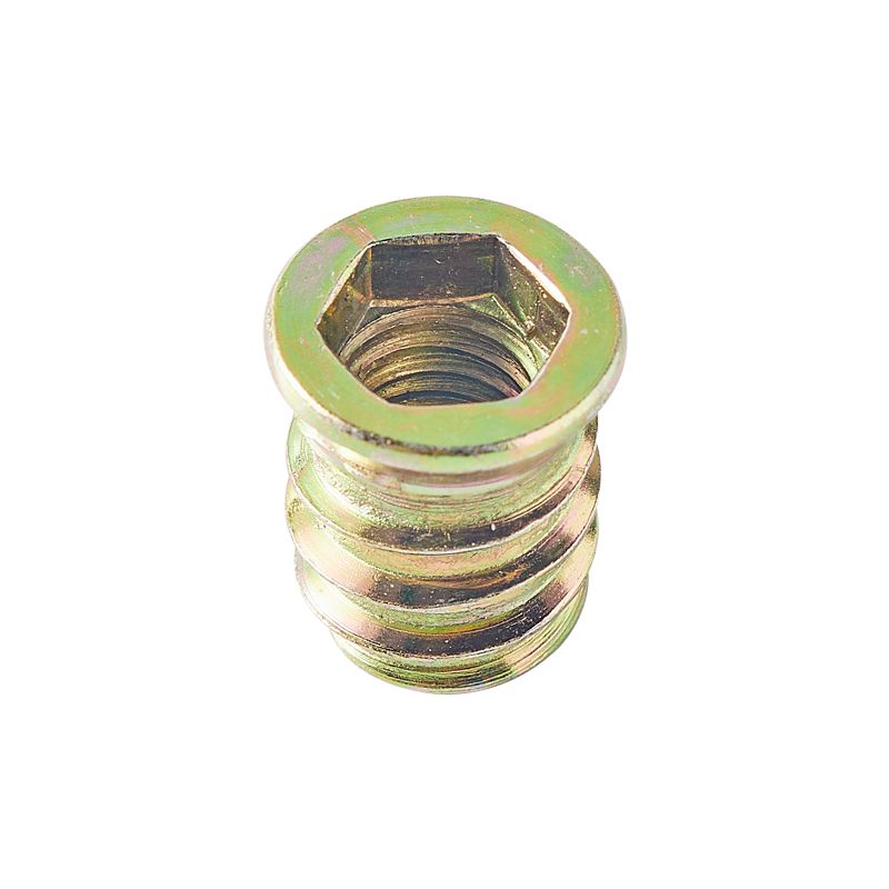 Furniture Fasteners Hex Zinc Iron External Thread Nuts Connector For Furniture