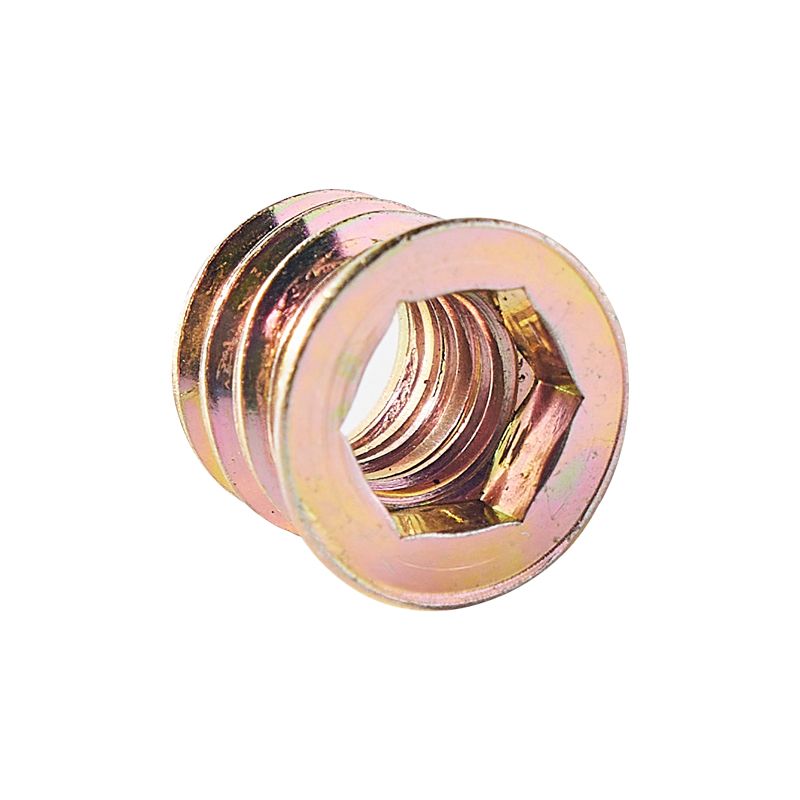 Zinc Alloy Internal Thread Furniture Insert Nuts For Wood Furniture