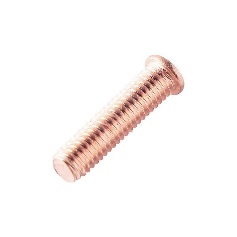 Carbon Steel Solder Point Bolt Welding Stud Brass Copper Plated Weld Stud Screw