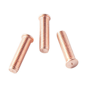 Carbon Steel Solder Point Bolt Welding Stud Brass Copper Plated Weld Stud Screw