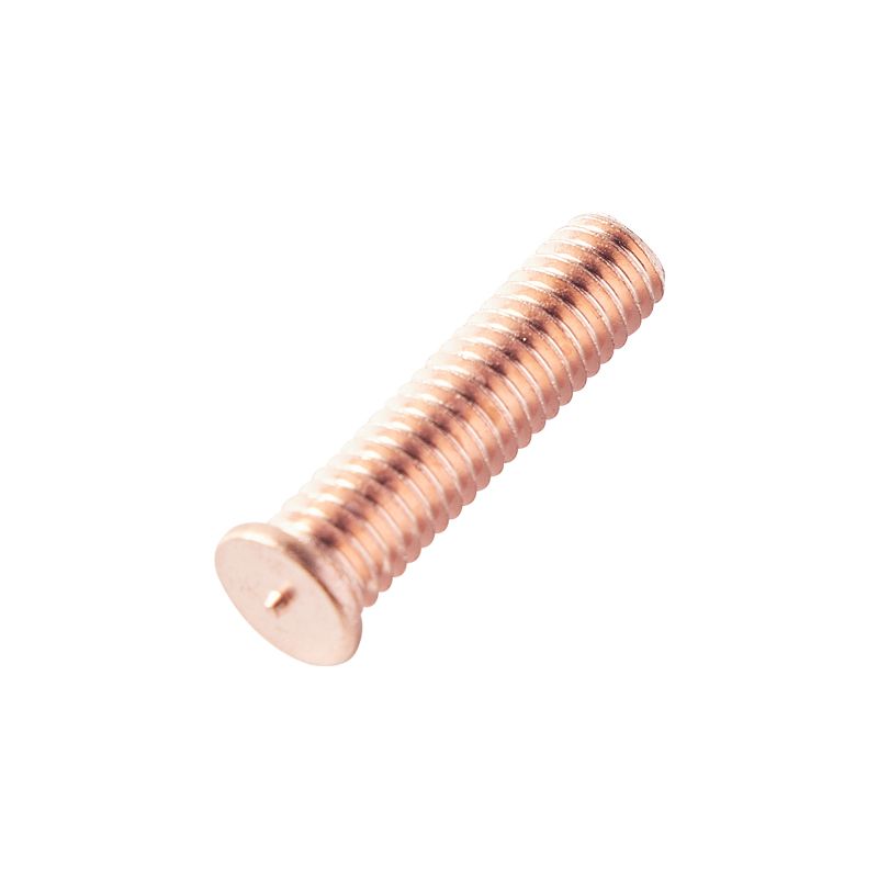 Carbon Steel Solder Point Bolt Welding Stud Brass Copper Plated Weld Stud Screw