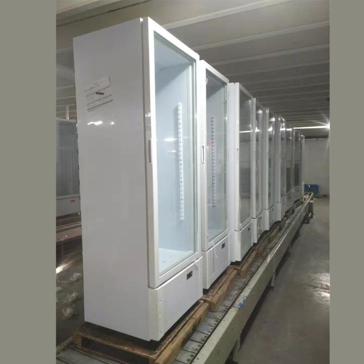 300L Solar showcasse DC 12V24V bavarage cooling refrigerator for Oman for africa DC fridge commercial refrigerator