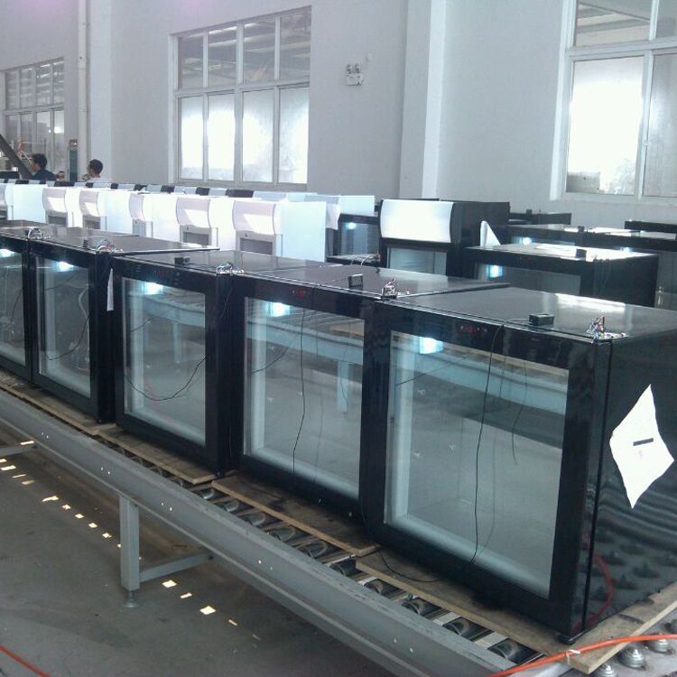 500L Solar showcasse DC 12V24V bavarage cooling refrigerator for Oman for africa DC fridge commercial refrigerator