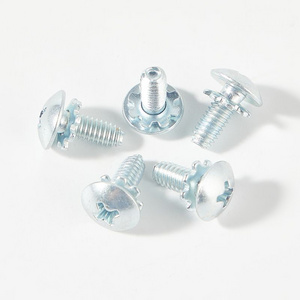 Truss head serrated washer self locking screw