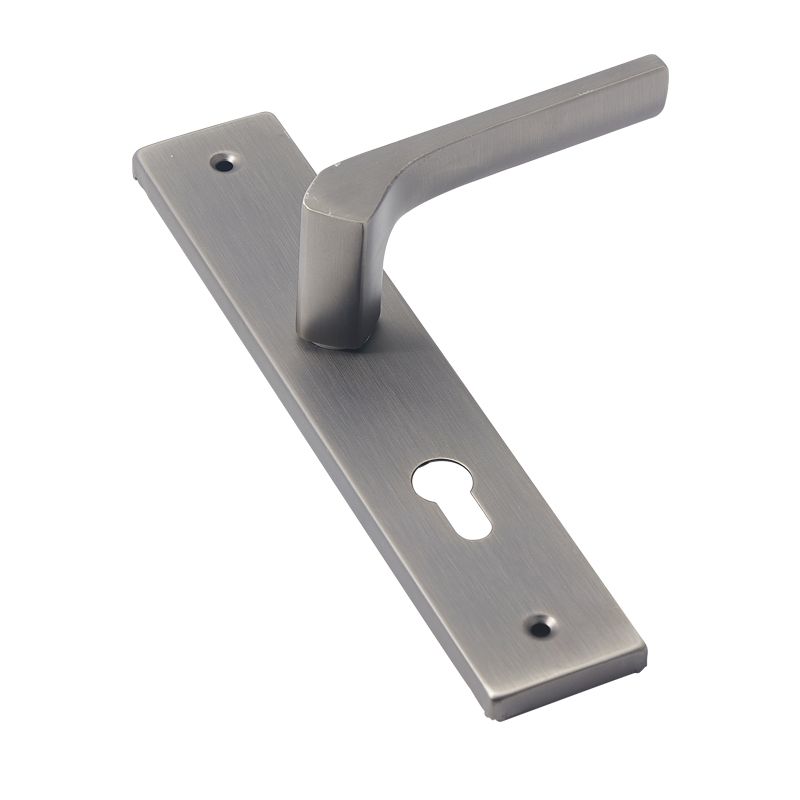 Modern Minimalist Satin Nickel Door Handles Luxury Door Lock For Wooden Door