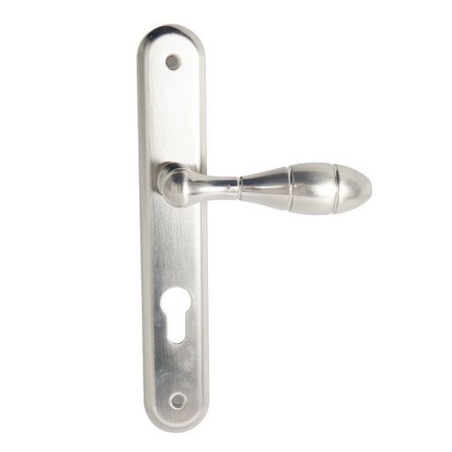 Fireproof Modern Simple Anti Theft Aluminum Lever Iron Door Lock Handle With Cylinder