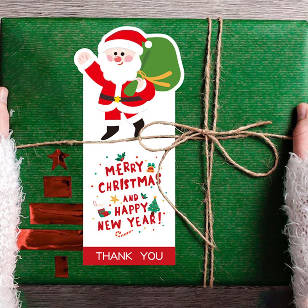 Personalised Printing Viny Christmas Packaging Stickers Roll Gift Decorative Xmas Box Label