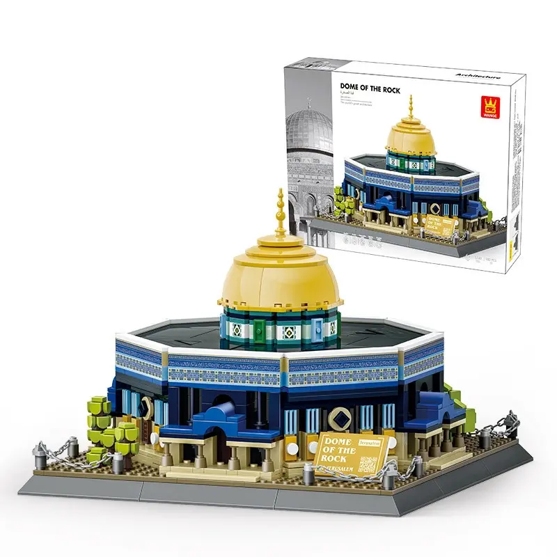 Islamic toys, Muslim dome mosque model, building blocks, toy blocks