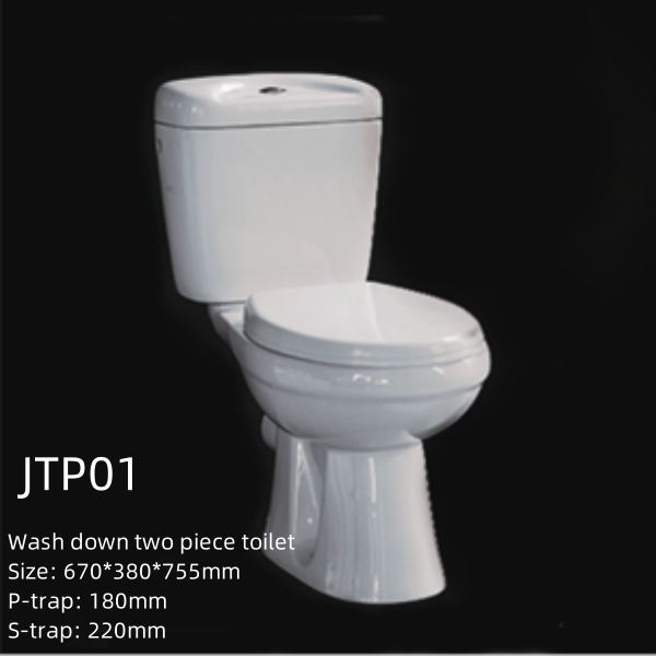 Heavy Duty Floor Standing Two Piece Ceramic Disabled Toilet For Elderly