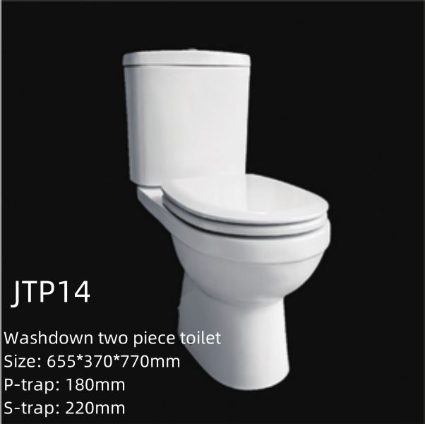 Heavy Duty Floor Standing Two Piece Ceramic Disabled Toilet For Elderly