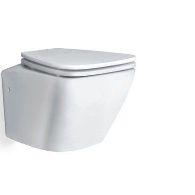 White Ceramic Rimless Apartment Use Wall Hung Ceramic Rimless Toilet