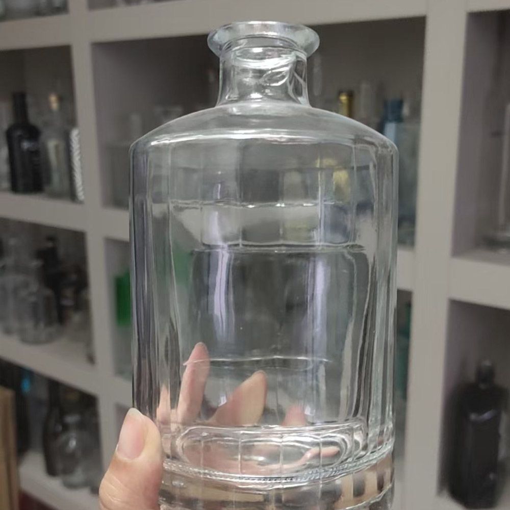 Factory wholesale Recyclable Rum tequila Vodka gin liquor Whiskey Glass Bottle With Co