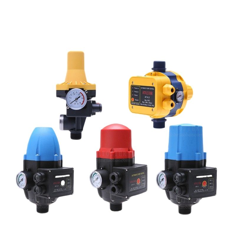 Automatic Water Pump Pressure Controller 220V Electric Control Switch with Pressure Gage