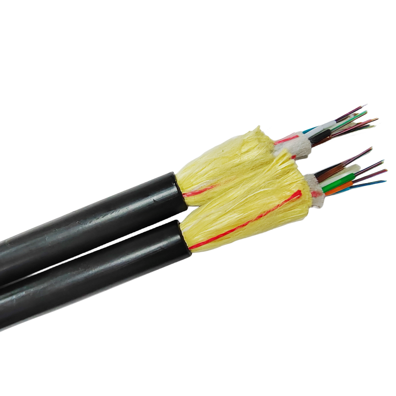 ADSS 12core outdoor FIBER OPTICAL CABLE 80M 120M span overhead optic fiber cable